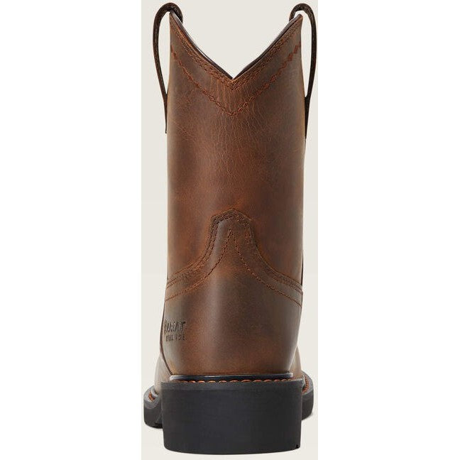 Ariat Women's Fatbaby Pull On Steel Toe Work Boot -Brown- 10040431 - Overlook Boots