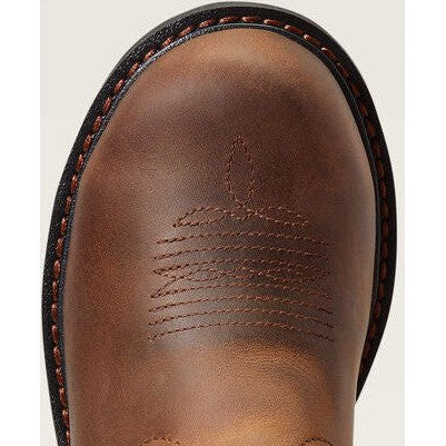 Ariat Women's Fatbaby Pull On Steel Toe Work Boot -Brown- 10040431 - Overlook Boots