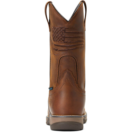 Ariat Women's Anthem Patriot 10" Composite Toe Waterproof Western Work Boot- 10040433 - Overlook Boots