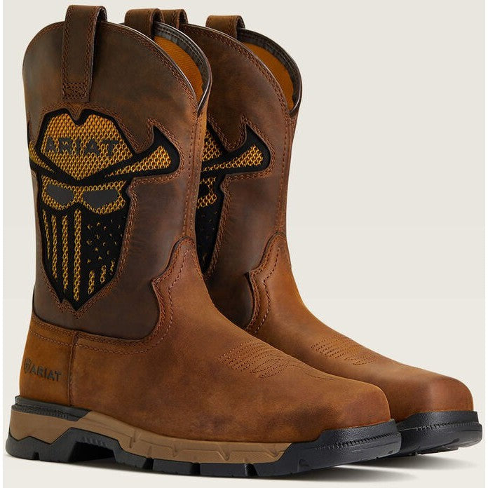 Ariat Men's Rebar Flex VentTek Steel Toe Incognito Western Work Boot -Dark- 10040436 - Overlook Boots