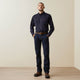 Ariat Men's Air Inherent Flame Resist Work Shirt Navy - 10040899 - Overlook Boots