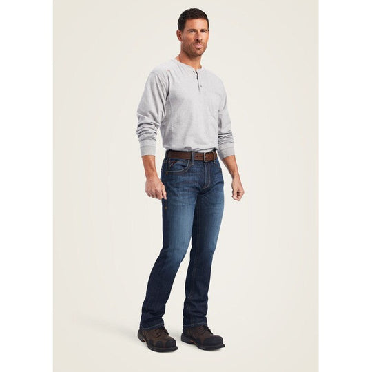 Ariat Men's FR M5 Straight DuraLight Straight Leg Jean Lassen - 10041118 30 x 30 / Lassen / Standard - Overlook Boots