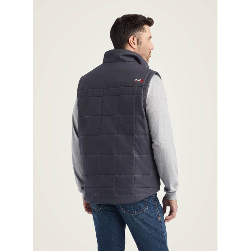 Ariat Men's Crius Flame Resist Insulated Workwear Vest Grey - 10041623 - Overlook Boots