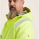 Ariat Men's FR Hi-Vis Hooded Waterproof Workwear Jacket Yellow - 10041788 - Overlook Boots