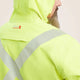 Ariat Men's FR Hi-Vis Hooded Waterproof Workwear Jacket Yellow - 10041788 - Overlook Boots
