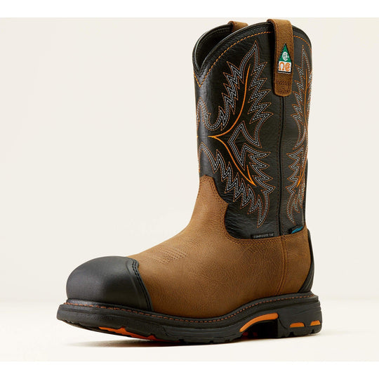 Ariat Men's WorkHog XTR 11" Composite Toe Waterproof CSA Puncture Resistant Western Work Boot- 10042491 - Overlook Boots