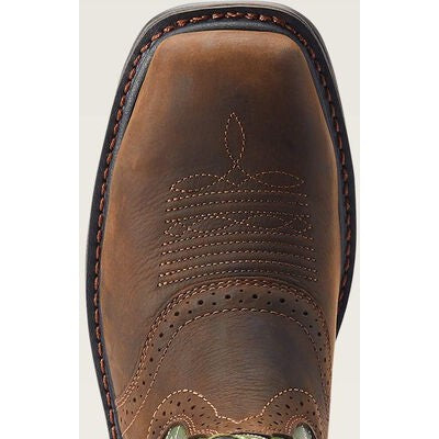 Ariat Men's Sierra Shock Shield Steel Toe Western Work Boot - Brown - 10042541 - Overlook Boots