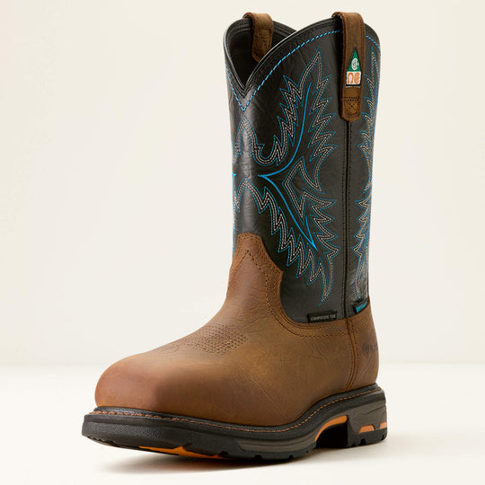 Ariat Men's WorkHog 11" Composite Toe Waterproof CSA Western Work Boot - 10042554 - Overlook Boots