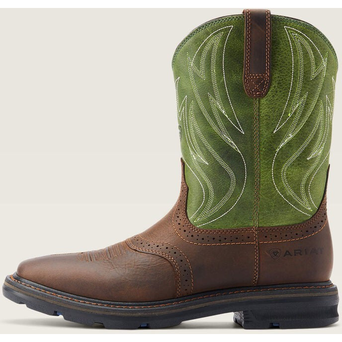 Ariat Men's Sierra Shock Shield Western Work Boot -Brown- 10042555 - Overlook Boots