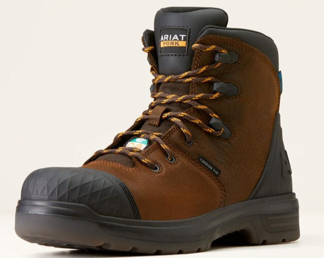 Ariat Men's Outlaw Csa 6" Carbon Toe Waterproof Work Boot -Brown- 10045417 - Overlook Boots