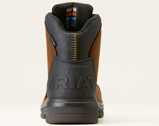 Ariat Men's Outlaw Csa 6" Carbon Toe Waterproof Work Boot -Brown- 10045417 - Overlook Boots