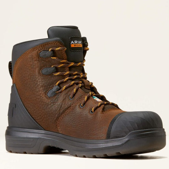 Ariat Men's Outlaw Csa 6" Carbon Toe Waterproof Work Boot -Brown- 10045417 3.0 / Wide / Brown - Overlook Boots