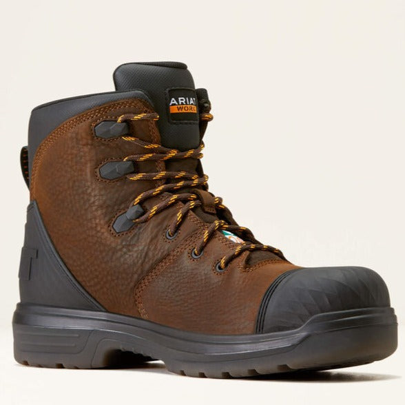 Ariat Men's Outlaw Csa 6" Carbon Toe Waterproof Work Boot -Brown- 10045417 3 / Wide / Brown - Overlook Boots