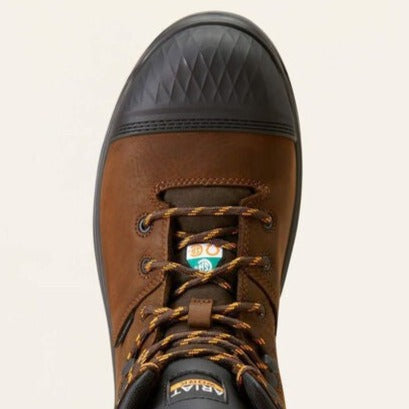 Ariat Men's Outlaw Csa 6" Carbon Toe Waterproof Work Boot -Brown- 10045417 - Overlook Boots