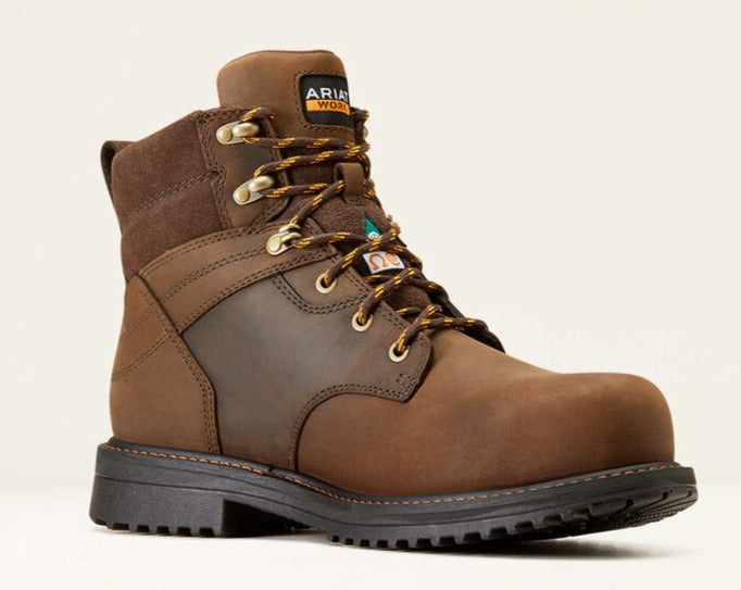 Ariat Men's Rigtek CSA 6" Composite Toe Waterproof Work Boot -Brown- 10045418 4 / Wide / Brown - Overlook Boots