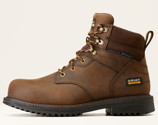 Ariat Men's Rigtek CSA 6" Composite Toe Waterproof Work Boot -Brown- 10045418 - Overlook Boots