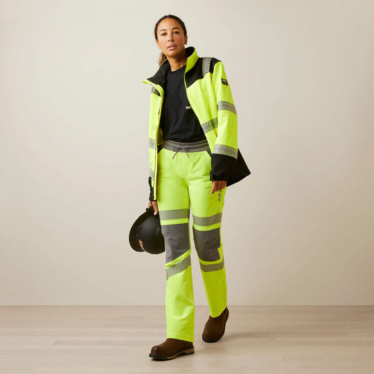 Ariat Women's Rebar Hi-Vis Softshell Jacket Yellow - 10046381 - Overlook Boots