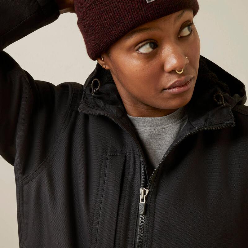 Ariat Women's Rebar DuraCanvas Insulated Jacket Black - 10046558 - Overlook Boots