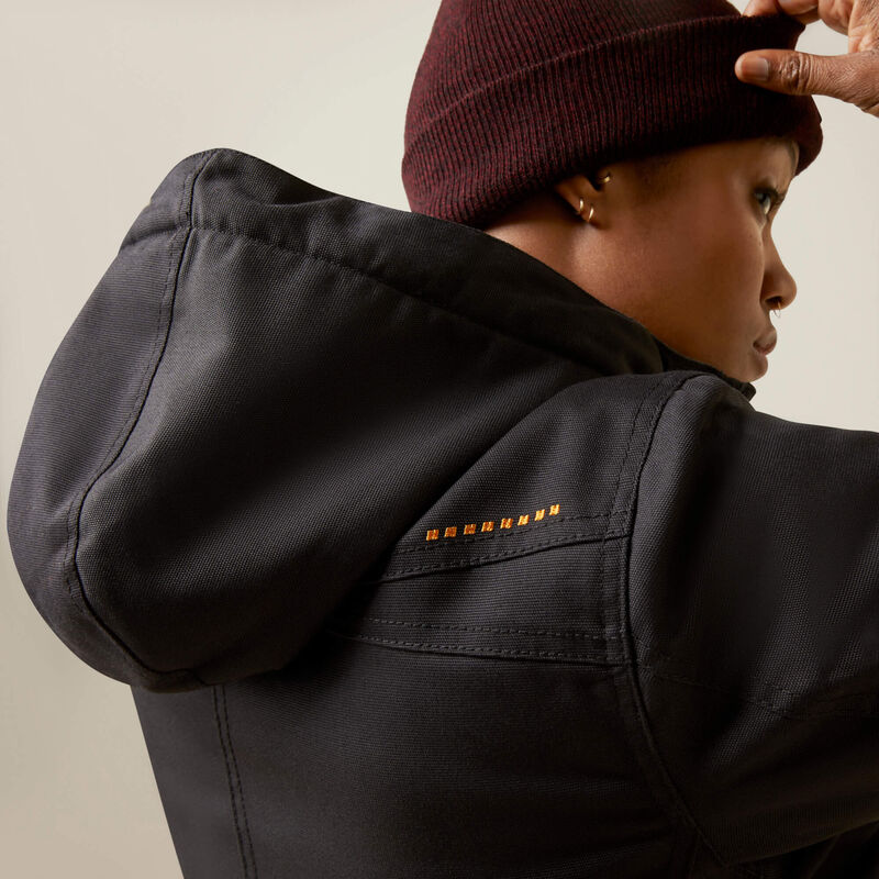 Ariat Women's Rebar DuraCanvas Insulated Jacket Black - 10046558 - Overlook Boots