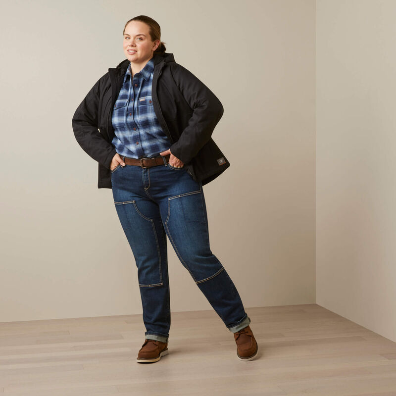 Ariat Women's Rebar DuraCanvas Insulated Jacket Black - 10046558 - Overlook Boots