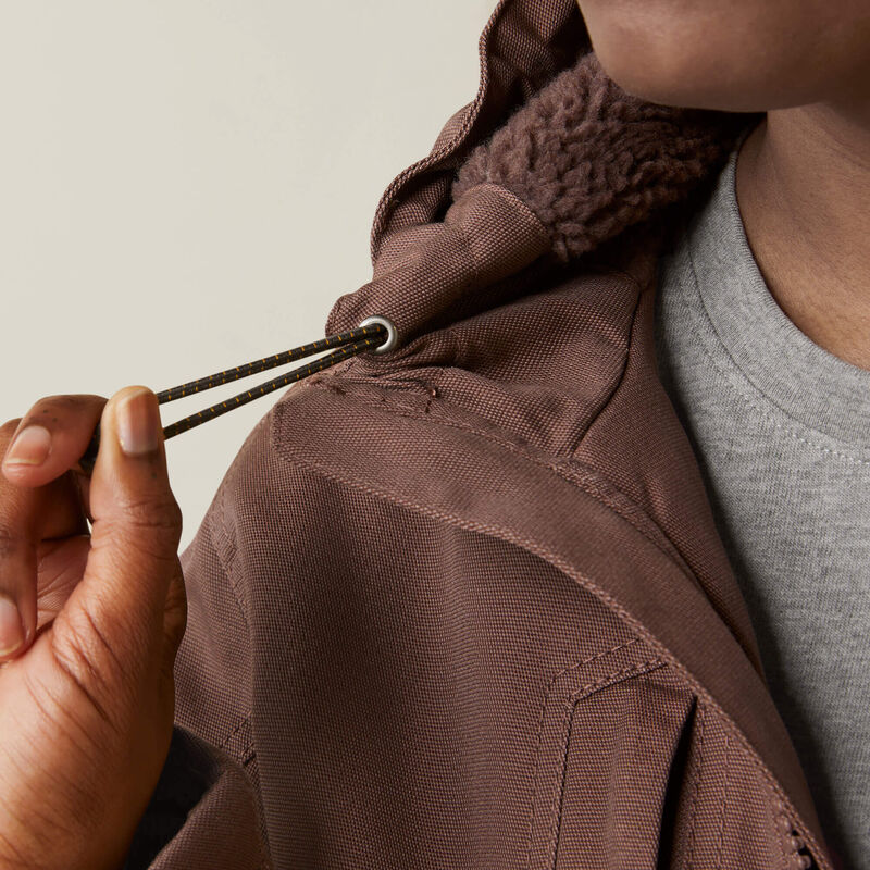 Ariat Women's Rebar DuraCanvas Insulated Jacket Peppercorn - 10046559 - Overlook Boots