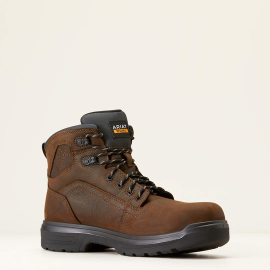 Ariat Men's Turbo 6" Carbon Toe Waterproof Work Boot - Rich Brown - 10046861 - Overlook Boots