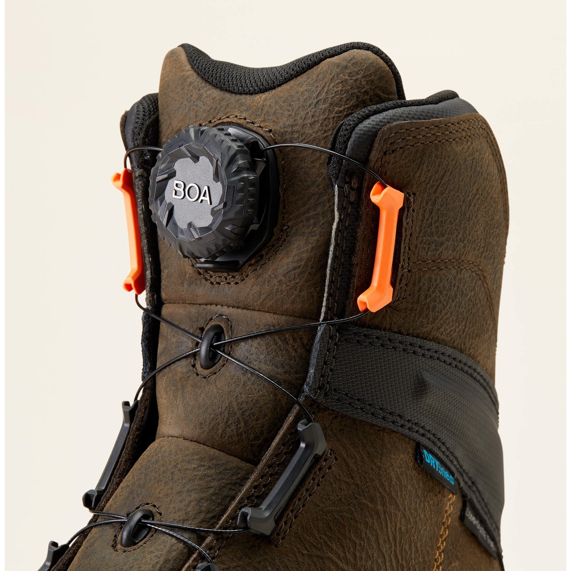 Ariat Men's Stump Jumper 8" Composite Toe Waterproof BOA Work Boot- Coffee- 10048059 - Overlook Boots