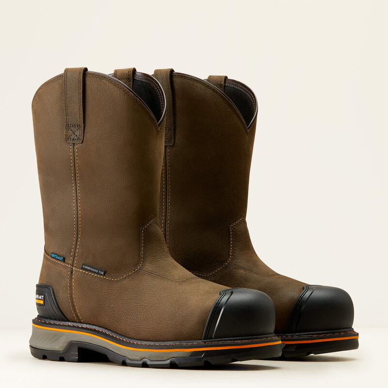 Ariat Men's Stump Jumper BOA Composite Toe Waterproof Work Boot- Coffee- 10048061 - Overlook Boots