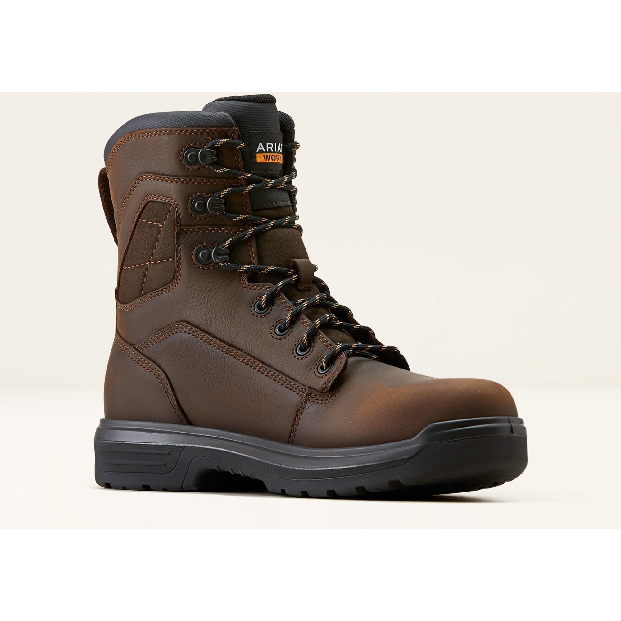 Ariat Men's Turbo 8" Carbon Toe Waterproof Work Boot - Rich Brown - 10050823 - Overlook Boots