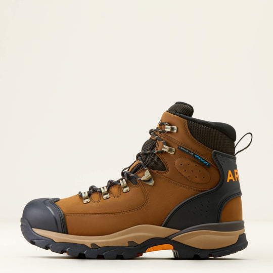 Ariat Men's Endeavor 6" Carbon Toe Waterproof Work Boot - Brown - 10050825 - Overlook Boots