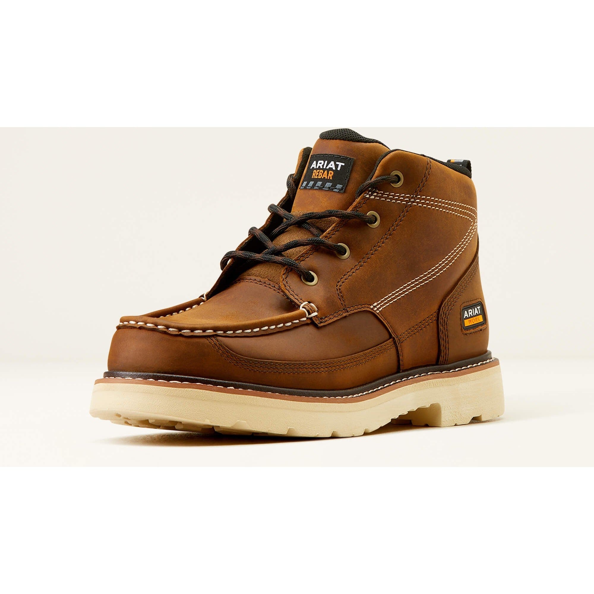 Ariat Men's Rebar Lift 5.5" Soft Toe Chukka Work Boot- Brown- 10050836 - Overlook Boots