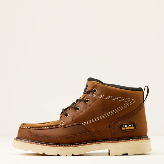 Ariat Men's Rebar Lift 5.5" Soft Toe Chukka Work Boot- Brown- 10050836 - Overlook Boots