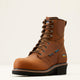 Ariat Men's Logger Shock Shield 8" Composite Toe Waterproof Work Boot- Brown- 10050840 - Overlook Boots