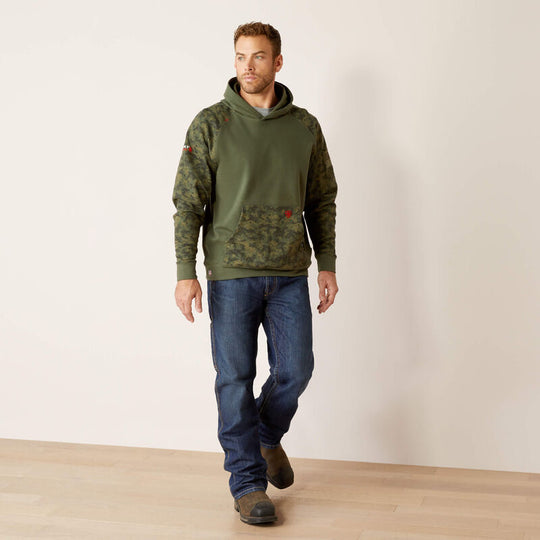 Ariat Men's Flame Resistant DuraStretch Patriot Flame Resist Hoodie Camo - 10051974 - Overlook Boots