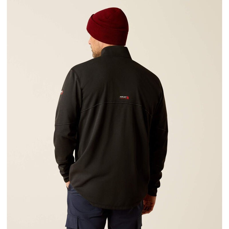 Ariat Men's Flame Resistant Primo 1/4 Zip Flame Resist Baselayer Black - 10052068 - Overlook Boots