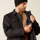 Ariat Men's Rebar DuraCanvas Sherpa-Lined Coat - Black - 10052087 - Overlook Boots