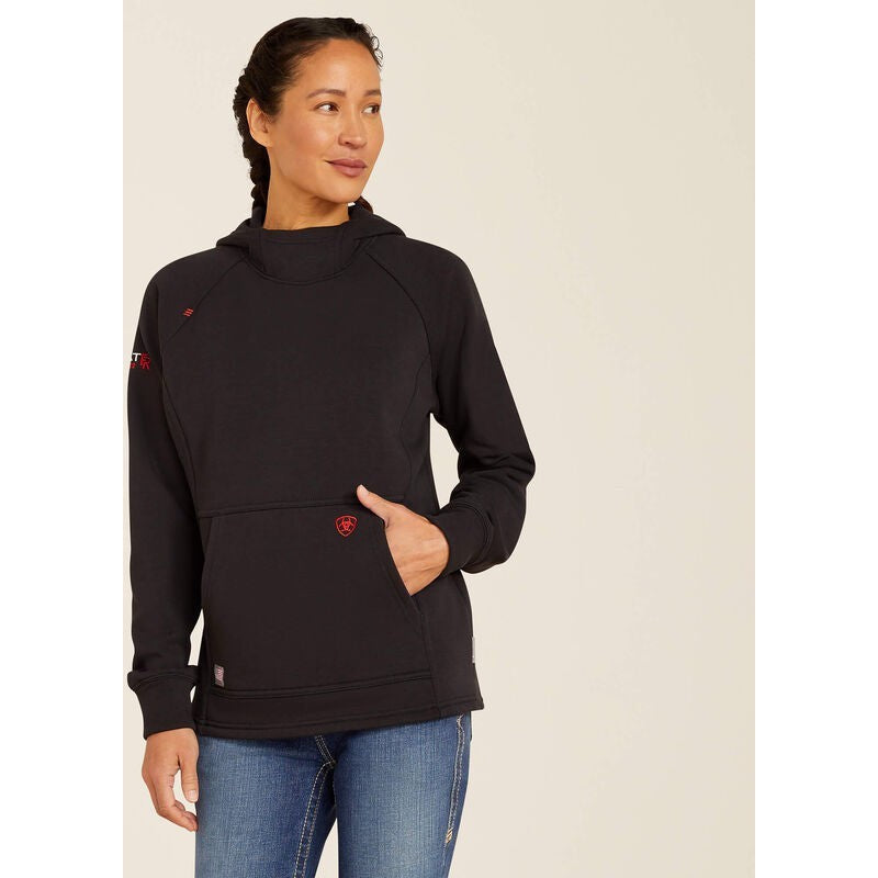 Ariat Women's Primo Fleece 2.0 Flame Resist Hoodie Black - 10052098 X-Small / Standard / Black - Overlook Boots