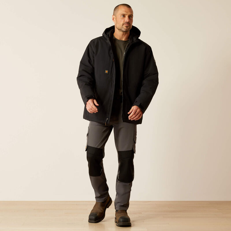 Ariat Men's Rebar Cordura Ripstop Insulated Jacket Black - 10052119 - Overlook Boots