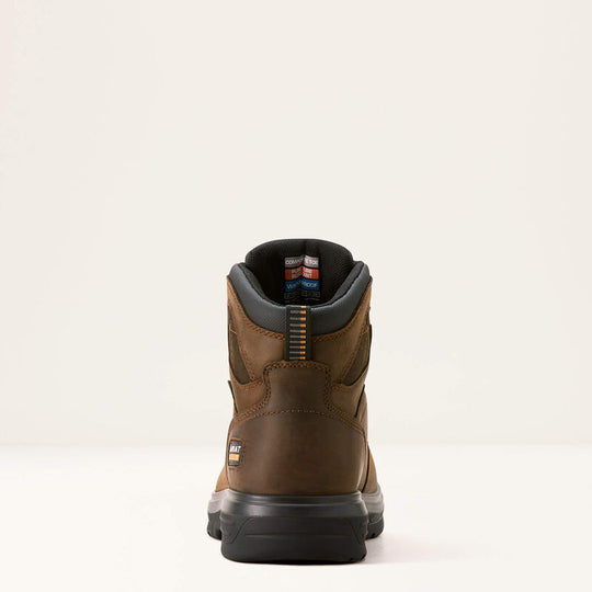 Ariat Men's Turbo 6" CSA Waterproof Carbon Toe Work Boot - Brown - 10052209 - Overlook Boots
