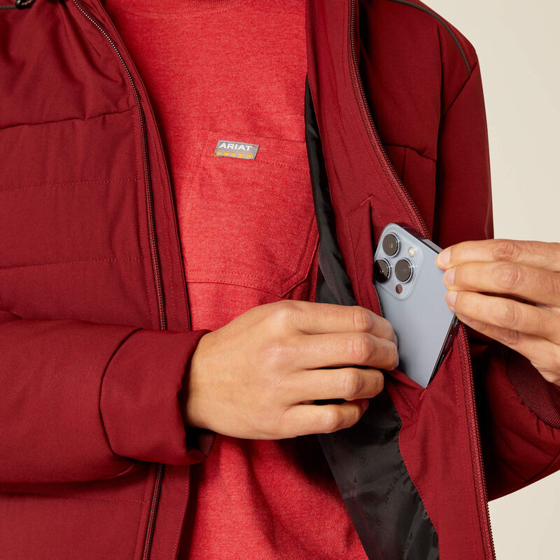 Ariat Women's Rebar Valkyrie Stretch Canvas Jacket Cabernet - 10052719 - Overlook Boots