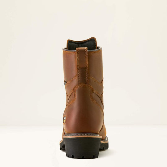 Ariat Men's Logger Shock Shield Comp Toe Waterproof Work Boot - Brown - 10053569 - Overlook Boots