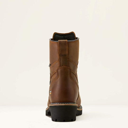 Ariat Men's Logger Shock Shield Comp Toe Waterproof Logger Work Boot - Brown - 10053570 - Overlook Boots