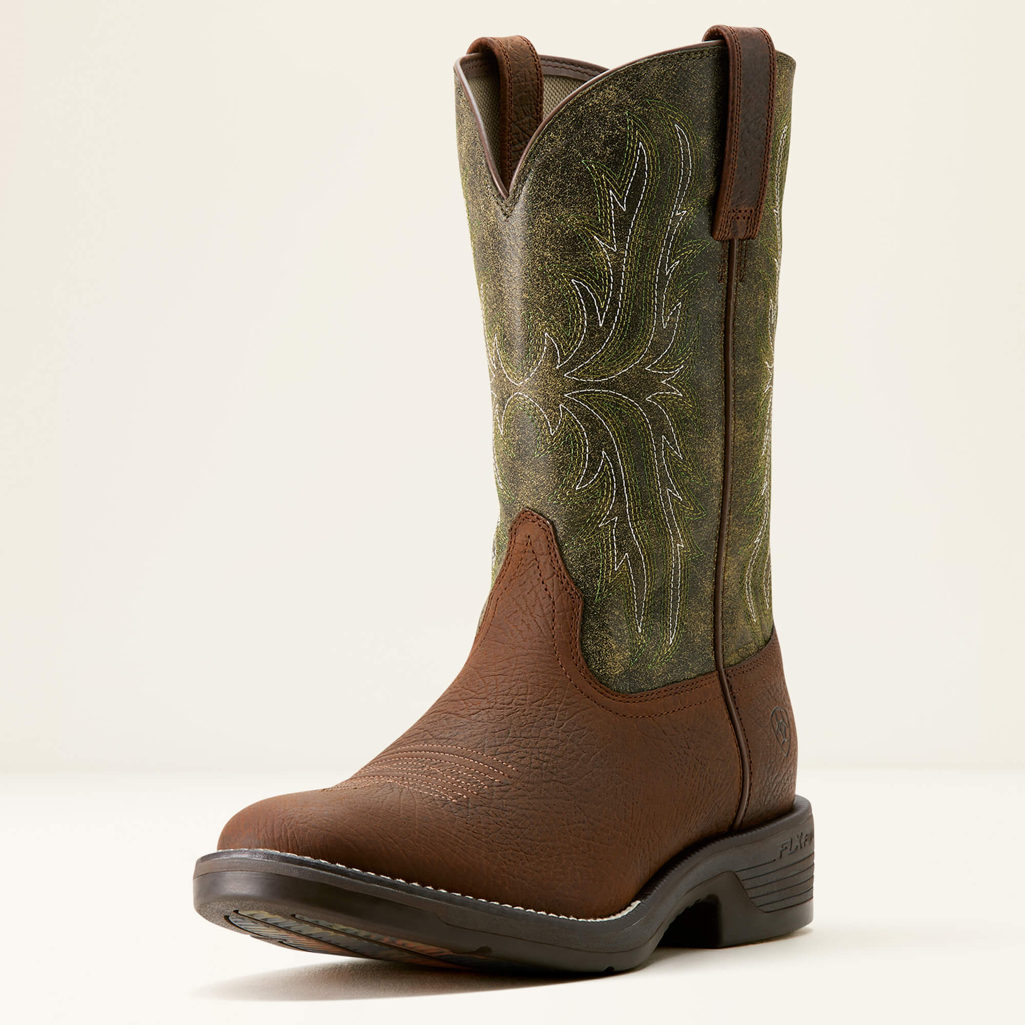 Ariat Men's Ridgeback Round Toe Cowboy Western Boot -Green- 10053575 - Overlook Boots
