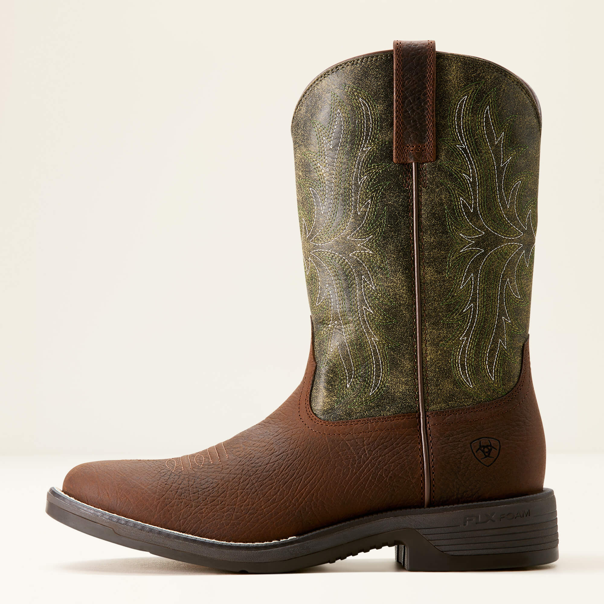 Ariat Men's Ridgeback Round Toe Cowboy Western Boot -Green- 10053575 - Overlook Boots