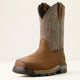 Ariat Men's Rebar Flex Composite Toe Slip Resistant Western Work Boot -Brownstone- 10053616 - Overlook Boots