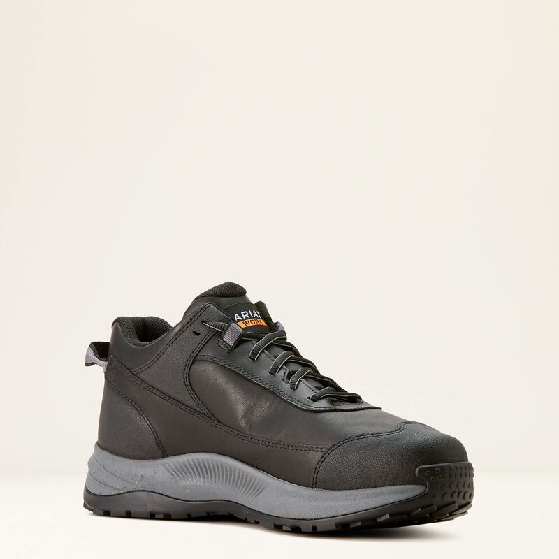 Ariat Men's Outpace Shift Waterproof Comp Toe Work Shoe - 10053619 7 / Medium / Black - Overlook Boots