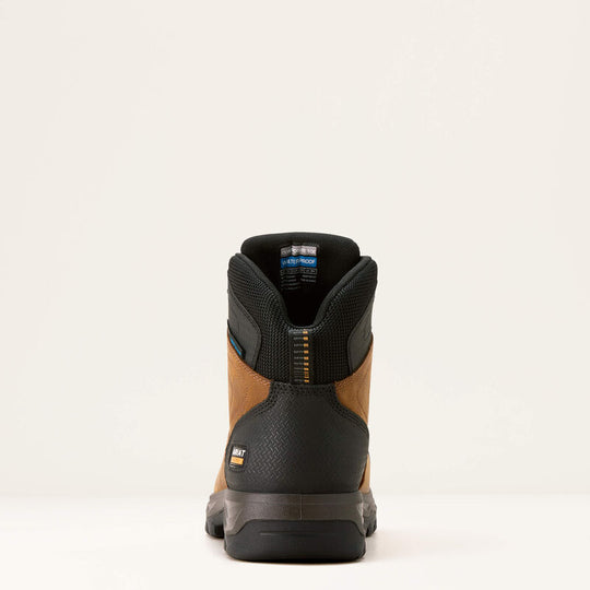 Ariat Men's Turbo Duratread XTR 6" Carbon Toe Waterproof Work Boot - Brown - 10054291 - Overlook Boots