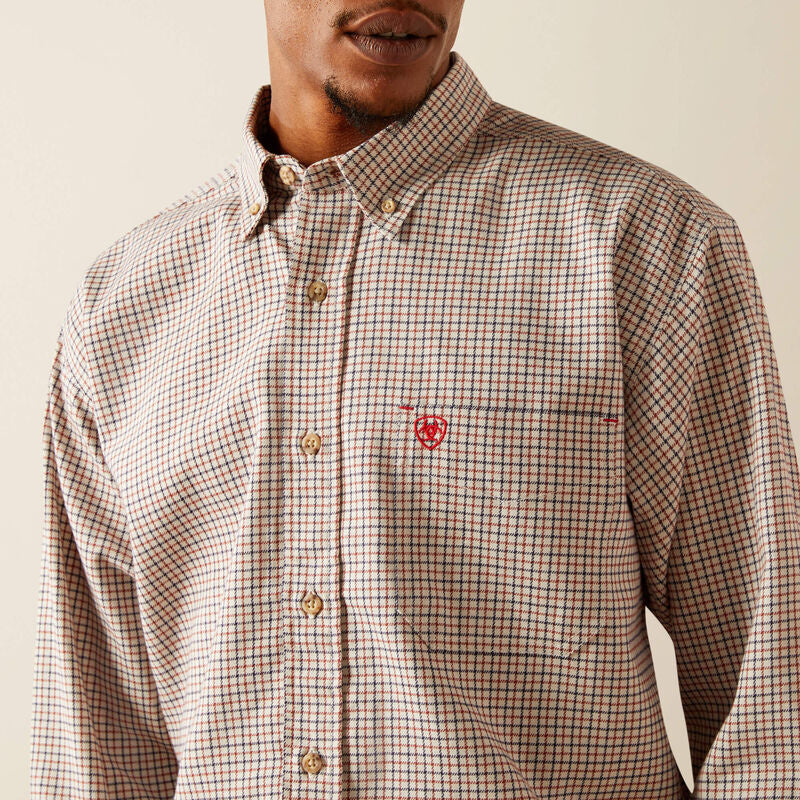 Ariat Men's Flame Resistant Gasket Work Shirt - White - 10054611 - Overlook Boots