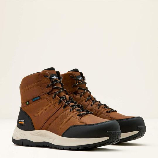 Ariat Men's Outpace Shift 6" Static Dissipative Composite Toe Waterproof Work Boot- Brown- 10060891 5.0 / Medium / Brown - Overlook Boots