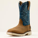 Ariat Men's Activator 11" Steel Toe Waterproof Western Work Boot- Brown/Blue- 10060893 - Overlook Boots